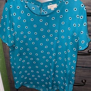 Loft Printed Floral Blouse